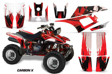 Load image into Gallery viewer, ATV Graphics Kit Quad Decal Wrap For Yamaha Warrior YFM350X 1987-2004 CARBONX RED-atv motorcycle utv parts accessories gear helmets jackets gloves pantsAll Terrain Depot