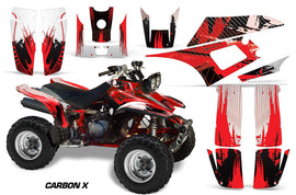 ATV Graphics Kit Quad Decal Wrap For Yamaha Warrior YFM350X 1987-2004 CARBONX RED-atv motorcycle utv parts accessories gear helmets jackets gloves pantsAll Terrain Depot