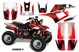 ATV Graphics Kit Quad Decal Wrap For Yamaha Warrior YFM350X 1987-2004 CARBONX RED
