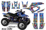 ATV Graphics Kit Quad Decal Wrap For Yamaha Warrior YFM350X 1987-2004 EDHLK BLUE