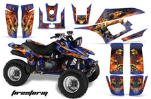 Load image into Gallery viewer, ATV Graphics Kit Quad Decal Wrap For Yamaha Warrior YFM350X 1987-2004 FIRESTORM BLUE-atv motorcycle utv parts accessories gear helmets jackets gloves pantsAll Terrain Depot