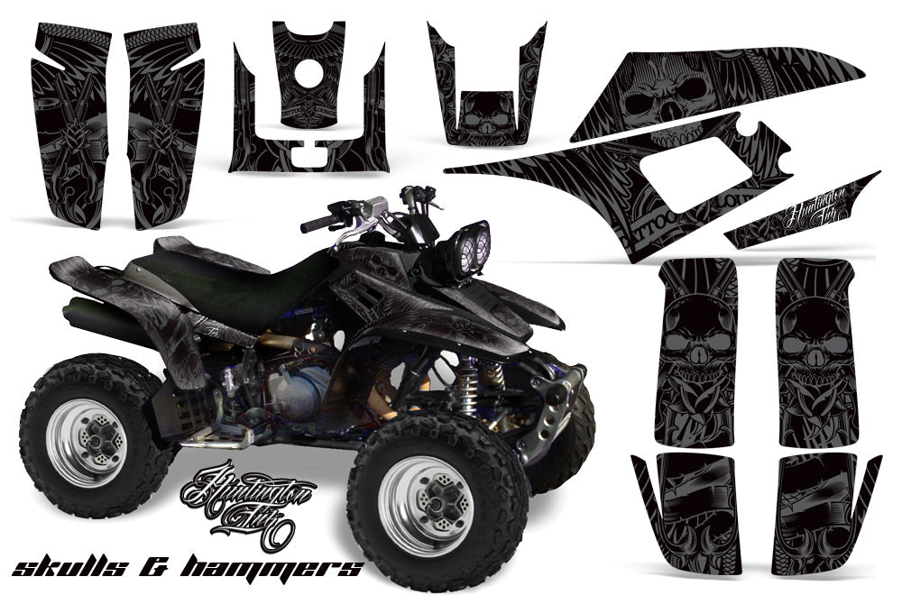 ATV Graphics Kit Quad Decal Wrap For Yamaha Warrior YFM350X 1987-2004 HISH SILVER-atv motorcycle utv parts accessories gear helmets jackets gloves pantsAll Terrain Depot