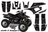 ATV Graphics Kit Quad Decal Wrap For Yamaha Warrior YFM350X 1987-2004 HISH SILVER