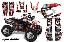 ATV Graphics Kit Quad Decal Wrap For Yamaha Warrior YFM350X 1987-2004 HATTER WHITE RED-atv motorcycle utv parts accessories gear helmets jackets gloves pantsAll Terrain Depot