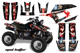 ATV Graphics Kit Quad Decal Wrap For Yamaha Warrior YFM350X 1987-2004 HATTER RED BLACK-atv motorcycle utv parts accessories gear helmets jackets gloves pantsAll Terrain Depot