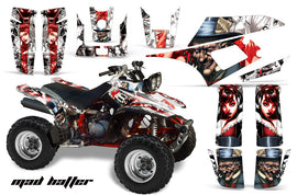 ATV Graphics Kit Quad Decal Wrap For Yamaha Warrior YFM350X 1987-2004 HATTER RED WHITE-atv motorcycle utv parts accessories gear helmets jackets gloves pantsAll Terrain Depot