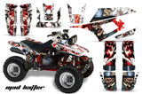 ATV Graphics Kit Quad Decal Wrap For Yamaha Warrior YFM350X 1987-2004 HATTER RED WHITE