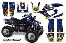 Load image into Gallery viewer, ATV Graphics Kit Quad Decal Wrap For Yamaha Warrior YFM350X 1987-2004 MOTORHEAD BLUE-atv motorcycle utv parts accessories gear helmets jackets gloves pantsAll Terrain Depot