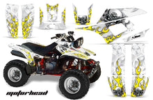 Load image into Gallery viewer, ATV Graphics Kit Quad Decal Wrap For Yamaha Warrior YFM350X 1987-2004 MOTORHEAD WHITE-atv motorcycle utv parts accessories gear helmets jackets gloves pantsAll Terrain Depot