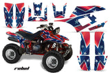 ATV Graphics Kit Quad Decal Wrap For Yamaha Warrior YFM350X 1987-2004 REBEL