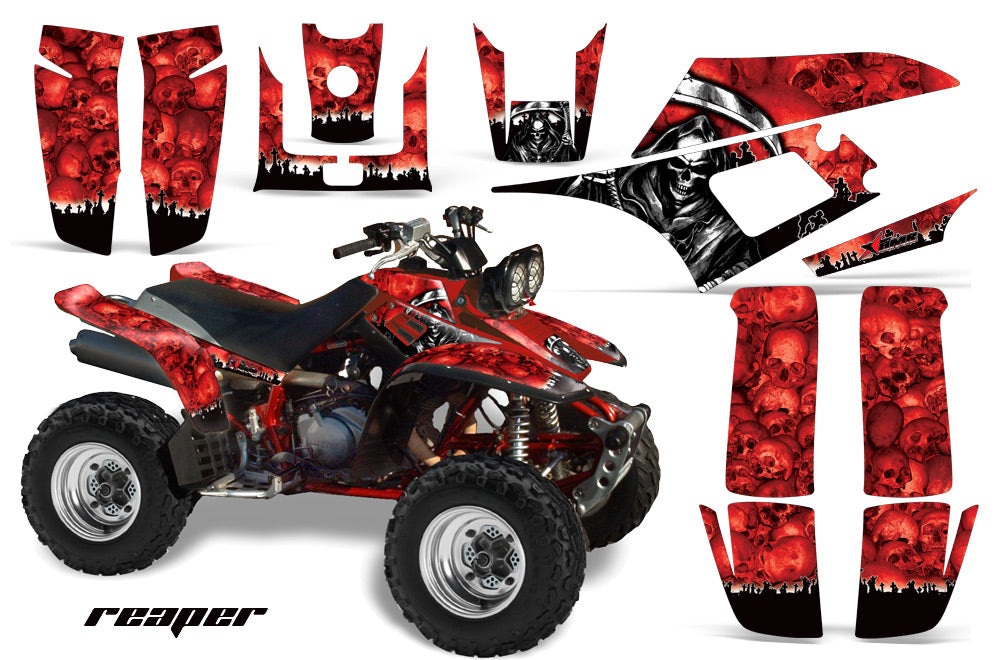 ATV Graphics Kit Quad Decal Wrap For Yamaha Warrior YFM350X 1987-2004 REAPER RED-atv motorcycle utv parts accessories gear helmets jackets gloves pantsAll Terrain Depot
