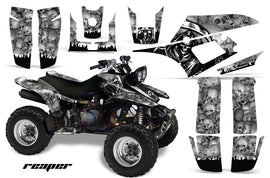 ATV Graphics Kit Quad Decal Wrap For Yamaha Warrior YFM350X 1987-2004 REAPER SILVER-atv motorcycle utv parts accessories gear helmets jackets gloves pantsAll Terrain Depot
