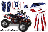 ATV Graphics Kit Quad Decal Wrap For Yamaha Warrior YFM350X 1987-2004 USA FLAG