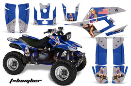 ATV Graphics Kit Quad Decal Wrap For Yamaha Warrior YFM350X 1987-2004 TBOMBER BLUE-atv motorcycle utv parts accessories gear helmets jackets gloves pantsAll Terrain Depot