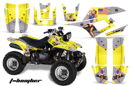 ATV Graphics Kit Quad Decal Wrap For Yamaha Warrior YFM350X 1987-2004 TBOMBER YELLOW-atv motorcycle utv parts accessories gear helmets jackets gloves pantsAll Terrain Depot