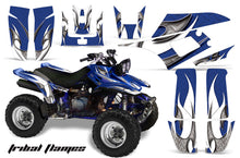 Load image into Gallery viewer, ATV Graphics Kit Quad Decal Wrap For Yamaha Warrior YFM350X 1987-2004 TRIBAL WHITE BLUE-atv motorcycle utv parts accessories gear helmets jackets gloves pantsAll Terrain Depot