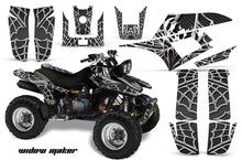 Load image into Gallery viewer, ATV Graphics Kit Quad Decal Wrap For Yamaha Warrior YFM350X 1987-2004 WIDOW WHITE BLACK-atv motorcycle utv parts accessories gear helmets jackets gloves pantsAll Terrain Depot