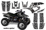 ATV Graphics Kit Quad Decal Wrap For Yamaha Warrior YFM350X 1987-2004 WIDOW WHITE BLACK