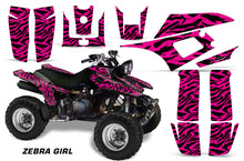 Load image into Gallery viewer, ATV Graphics Kit Quad Decal Wrap For Yamaha Warrior YFM350X 1987-2004 ZEBRA BLACK PINK-atv motorcycle utv parts accessories gear helmets jackets gloves pantsAll Terrain Depot