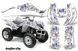 ATV Decal Graphic Kit Quad Sticker Wrap For Yamaha Wolverine 450 2006-2012 BUTTERFLIES BLUE WHITE