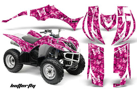 ATV Decal Graphic Kit Quad Sticker Wrap For Yamaha Wolverine 450 2006-2012 BUTTERFLIES WHITE PINK-atv motorcycle utv parts accessories gear helmets jackets gloves pantsAll Terrain Depot
