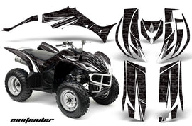 ATV Decal Graphic Kit Quad Sticker Wrap For Yamaha Wolverine 450 2006-2012 CONTENDER WHITE BLACK-atv motorcycle utv parts accessories gear helmets jackets gloves pantsAll Terrain Depot