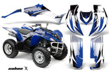ATV Decal Graphic Kit Quad Sticker Wrap For Yamaha Wolverine 450 2006-2012 CARBONX BLUE
