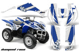 ATV Decal Graphic Kit Quad Sticker Wrap For Yamaha Wolverine 450 2006-2012 DIAMOND RACE BLUE WHITE