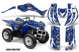 ATV Decal Graphic Kit Quad Sticker Wrap For Yamaha Wolverine 450 2006-2012 DOGFIGHT BLUE