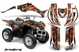ATV Decal Graphic Kit Quad Sticker Wrap For Yamaha Wolverine 450 2006-2012 FIRESTORM BLACK