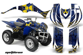 ATV Decal Graphic Kit Quad Sticker Wrap For Yamaha Wolverine 450 2006-2012 MELTDOWN YELLOW BLUE-atv motorcycle utv parts accessories gear helmets jackets gloves pantsAll Terrain Depot