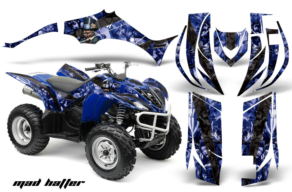 ATV Decal Graphic Kit Quad Sticker Wrap For Yamaha Wolverine 450 2006-2012 HATTER BLUE BLACK-atv motorcycle utv parts accessories gear helmets jackets gloves pantsAll Terrain Depot