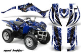 ATV Decal Graphic Kit Quad Sticker Wrap For Yamaha Wolverine 450 2006-2012 HATTER BLUE BLACK