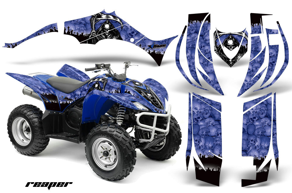 ATV Decal Graphic Kit Quad Sticker Wrap For Yamaha Wolverine 450 2006-2012 REAPER BLUE-atv motorcycle utv parts accessories gear helmets jackets gloves pantsAll Terrain Depot