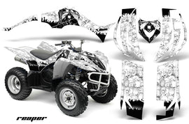 ATV Decal Graphic Kit Quad Sticker Wrap For Yamaha Wolverine 450 2006-2012 REAPER WHITE-atv motorcycle utv parts accessories gear helmets jackets gloves pantsAll Terrain Depot