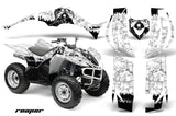 ATV Decal Graphic Kit Quad Sticker Wrap For Yamaha Wolverine 450 2006-2012 REAPER WHITE