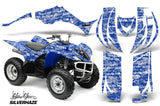 ATV Decal Graphic Kit Quad Sticker Wrap For Yamaha Wolverine 450 2006-2012 SSSH WHITE BLUE