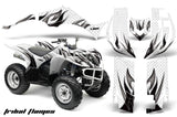 ATV Decal Graphic Kit Quad Sticker Wrap For Yamaha Wolverine 450 2006-2012 TRIBAL BLACK WHITE