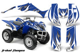 ATV Decal Graphic Kit Quad Sticker Wrap For Yamaha Wolverine 450 2006-2012 TRIBAL WHITE BLUE