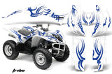 ATV Decal Graphic Kit Quad Sticker Wrap For Yamaha Wolverine 450 2006-2012 TRIBE WHITE BLUE