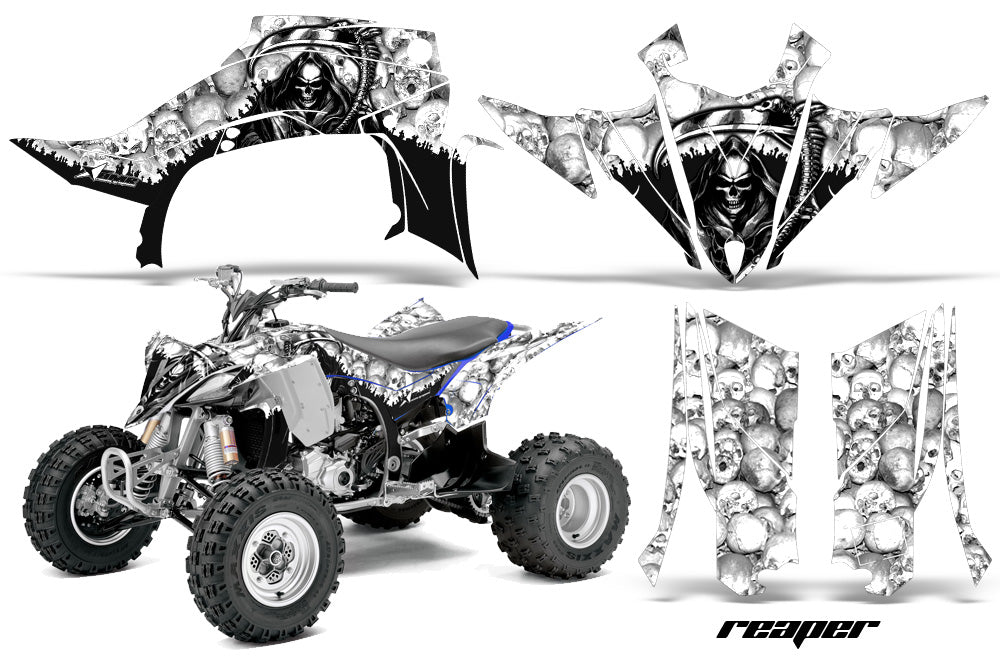 ATV Graphics Kit Quad Decal Sticker Wrap For Yamaha YFZ450RSE 2014-2016 REAPER WHITE-atv motorcycle utv parts accessories gear helmets jackets gloves pantsAll Terrain Depot