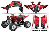 ATV Graphics Kit Quad Decal Sticker Wrap For Yamaha YFZ450RSE 2014-2016 ZOMBIE RED