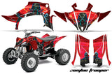 ATV Graphics Kit Quad Decal Sticker Wrap For Yamaha YFZ450RSE 2014-2016 ZOMBIE RED