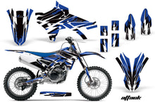 Load image into Gallery viewer, Dirt Bike Graphics Kit Decal Sticker Wrap For Yamaha YZ250F YZ450F 2014-2017 ATTACK BLUE-atv motorcycle utv parts accessories gear helmets jackets gloves pantsAll Terrain Depot