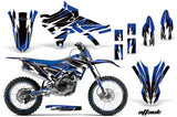 Graphics Kit Decal Sticker Wrap + # Plates For Yamaha YZ250F YZ450F 2014-2017 ATTACK BLUE
