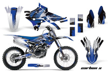 Load image into Gallery viewer, Graphics Kit Decal Sticker Wrap + # Plates For Yamaha YZ250F YZ450F 2014-2017 CARBONX BLUE-atv motorcycle utv parts accessories gear helmets jackets gloves pantsAll Terrain Depot