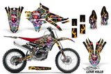 Dirt Bike Graphics Kit Decal Sticker Wrap For Yamaha YZ250F YZ450F 2014-2017 EDHLK BLACK