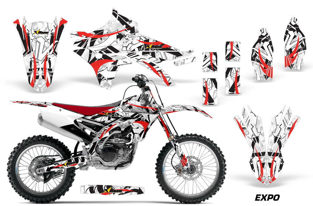 Dirt Bike Graphics Kit Decal Sticker Wrap For Yamaha YZ250F YZ450F 2014-2017 EXPO RED-atv motorcycle utv parts accessories gear helmets jackets gloves pantsAll Terrain Depot