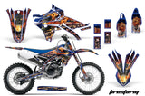 Dirt Bike Graphics Kit Decal Sticker Wrap For Yamaha YZ250F YZ450F 2014-2017 FIRESTORM BLUE