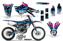 Load image into Gallery viewer, Dirt Bike Graphics Kit Decal Sticker Wrap For Yamaha YZ250F YZ450F 2014-2017 FRENZY BLUE-atv motorcycle utv parts accessories gear helmets jackets gloves pantsAll Terrain Depot